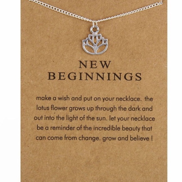 artemis Jewelry - “Sara” silver lotus necklace dainty Yoga 🧘‍♀️
